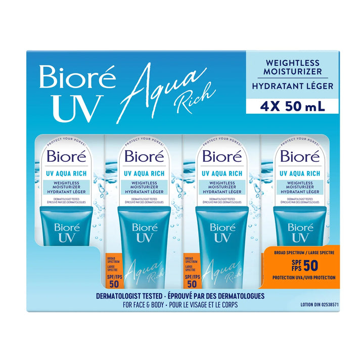 Bioré - Crème hydratante légère UV Aqua Rich FPS 50