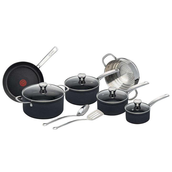 T-Fal - Batterie de cuisine antiadhésive 12 pièces