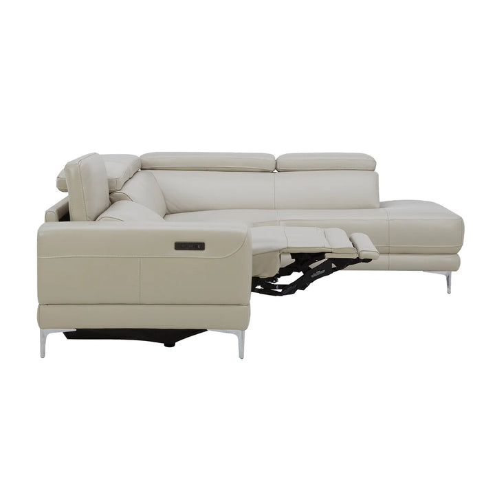 Aiden & Ivy - Canapé d'angle inclinable électrique