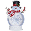 Bonhomme de neige de 45.7 cm (18 po) avec paillettes et lumières DEL