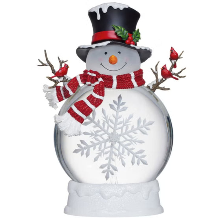 Bonhomme de neige de 45.7 cm (18 po) avec paillettes et lumières DEL