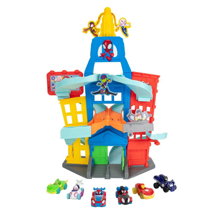 Marvel - Coffret de 6 véhicules Spidey Amazing Metals City Track