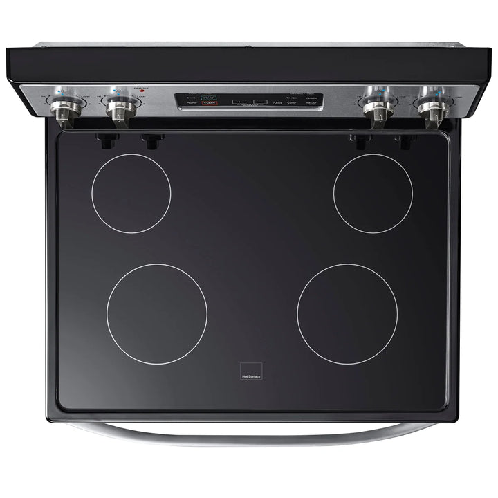 Midea - Cuisinière autoportante à surface de cuisson lisse de 30 po et 5,1 pi³