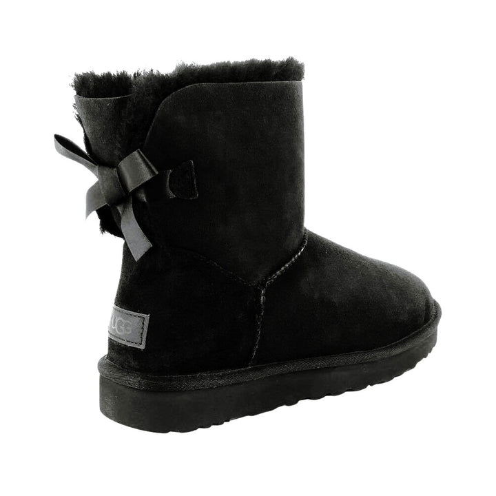 UGG - Bottes en Cuir Mini Bailey Bow II pour femme