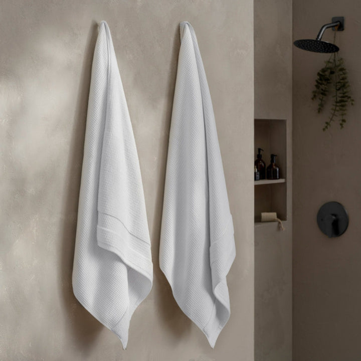 Welhome – Serviette de bain texture gaufrée