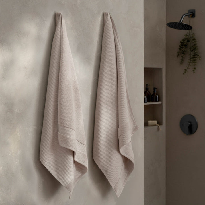 Welhome – Serviette de bain texture gaufrée