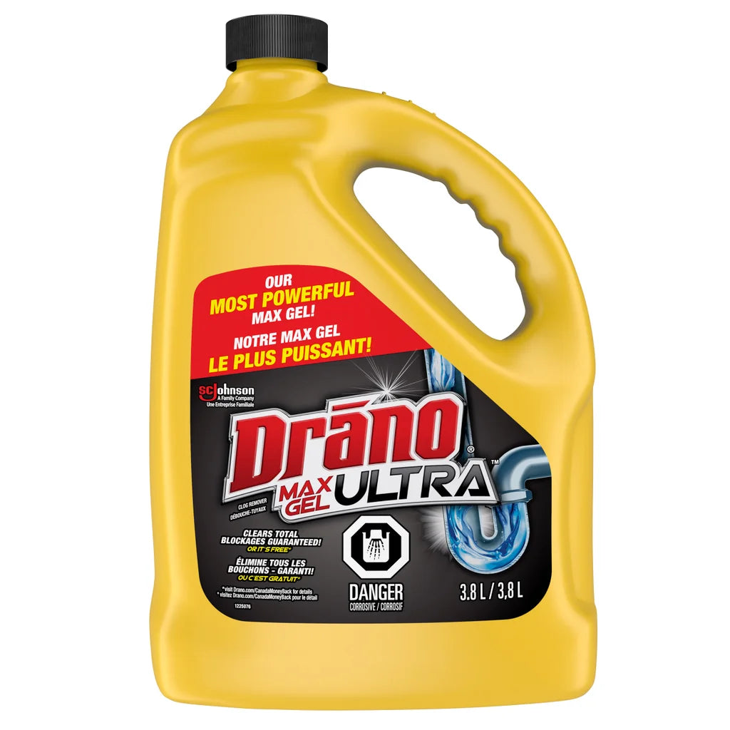 Drano - Max Gel Ultra Drain Unclogger and Cleaner, 3.8 L