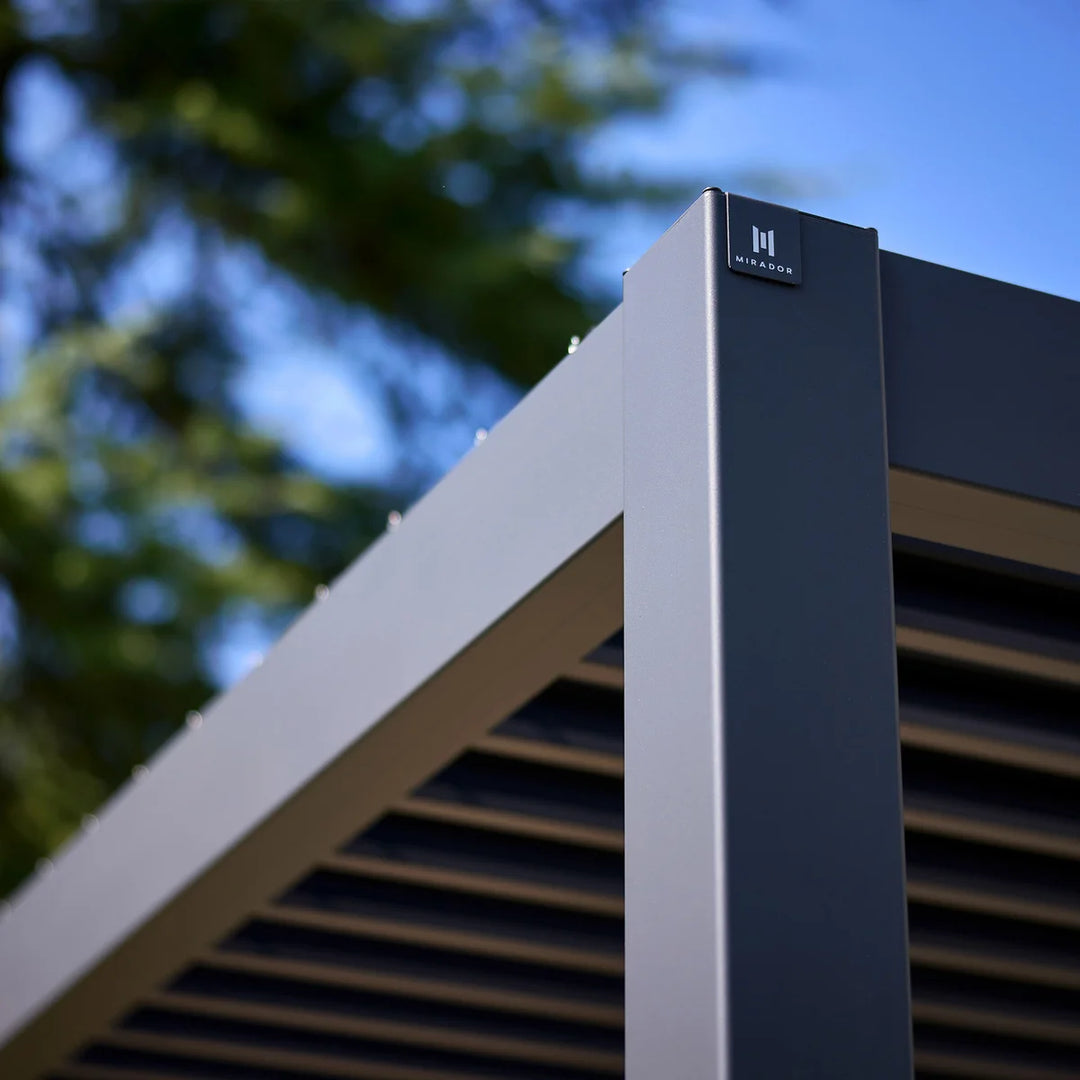 Mirador - Pergola réglable en aluminium persiennes, 8,8 pi x 14,4 pi