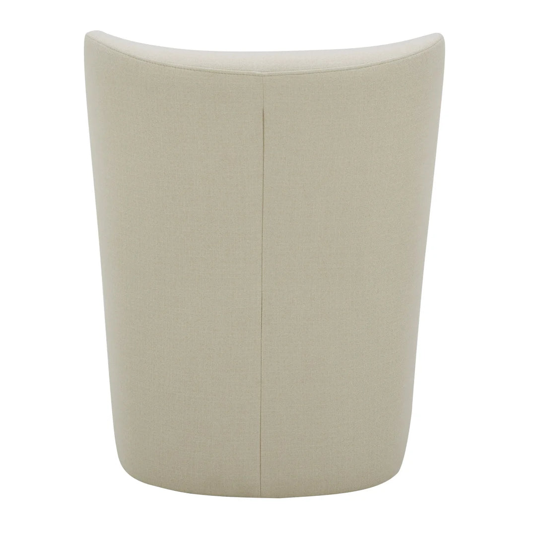 Aiden & Ivy - Chaise en tissu sans accoudoir avec roulettes Blair