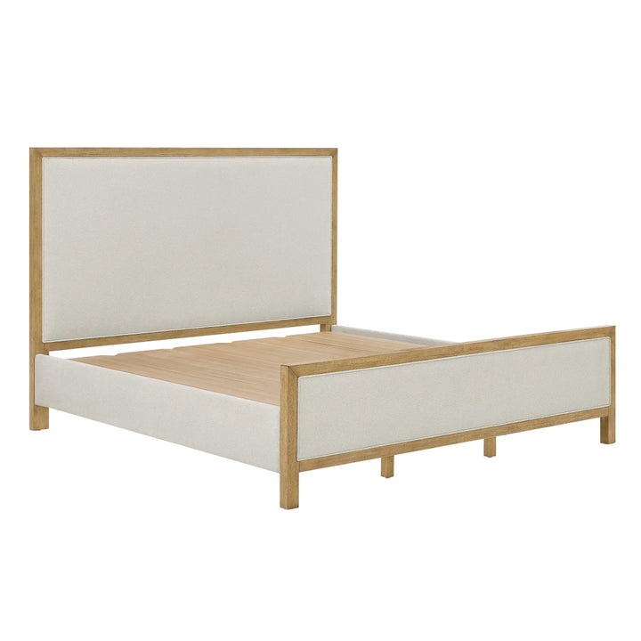 Henredon – Base de lit recouvert de tissu