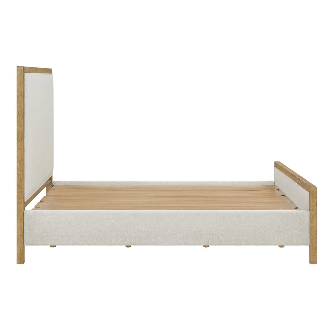 Henredon – Base de lit recouvert de tissu