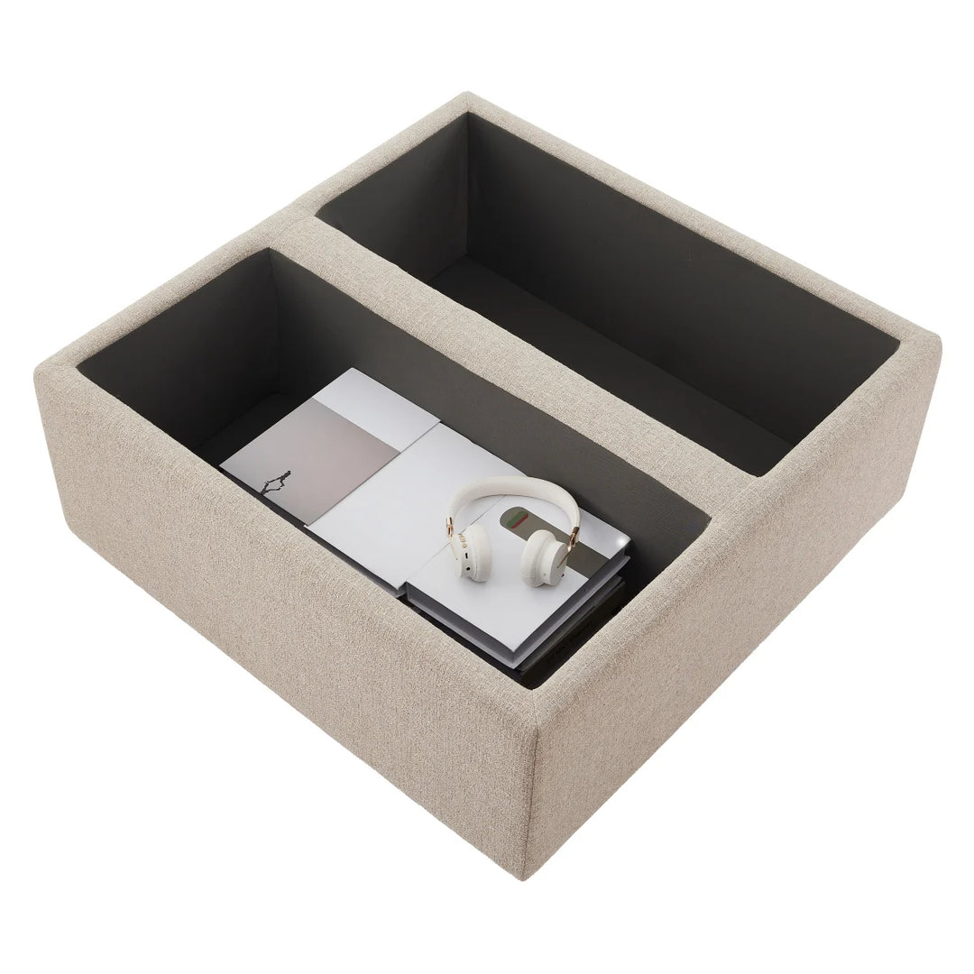 Aiden & Ivy - Pouf de rangement en tissu