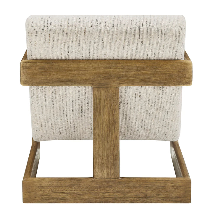 Thomasville – Fauteuil d’appoint en tissu avec base en bois