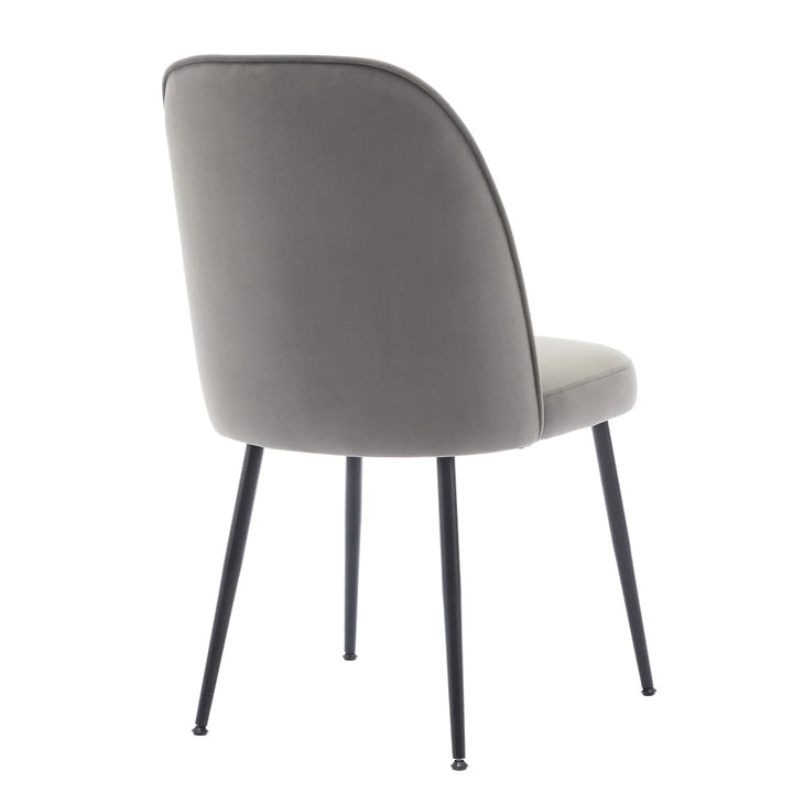 Wulin - Ensemble de 2 chaises de salle à manger en tissu