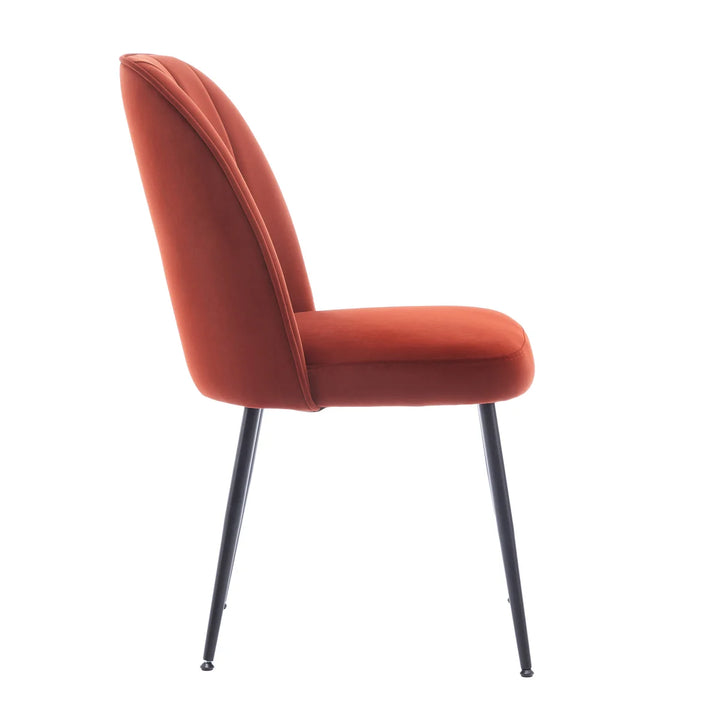 Wulin - Ensemble de 2 chaises de salle à manger en tissu