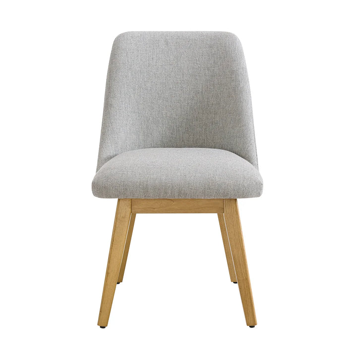 Aiden & Ivy - Ensemble de 2 chaises de salle à manger en tissu Destin