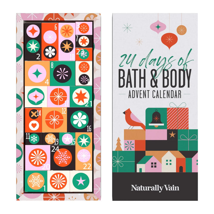Naturally Vain - Calendrier de l'avent 24 produits pour le bain et le corps