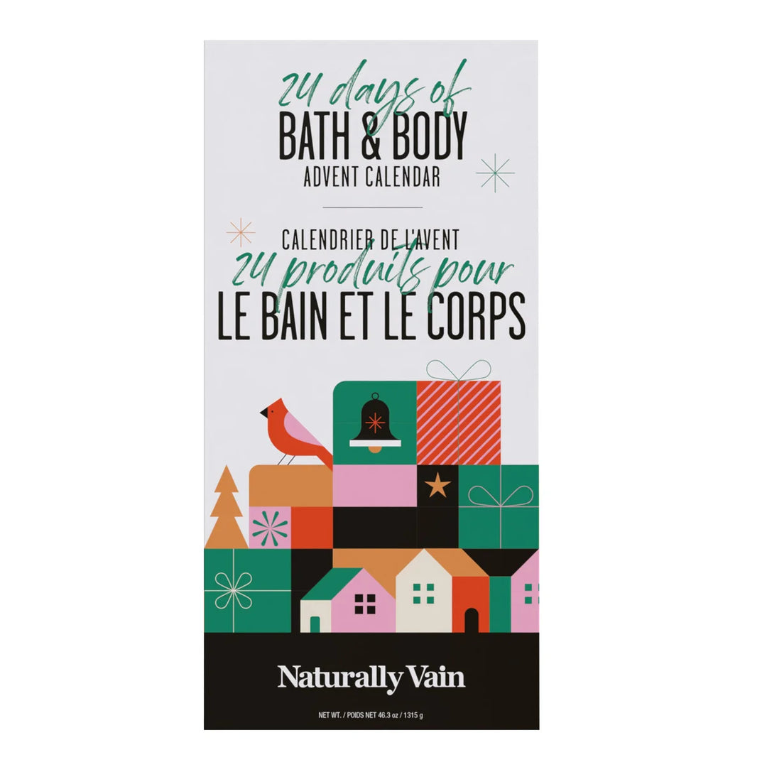 Naturally Vain - Calendrier de l'avent 24 produits pour le bain et le corps