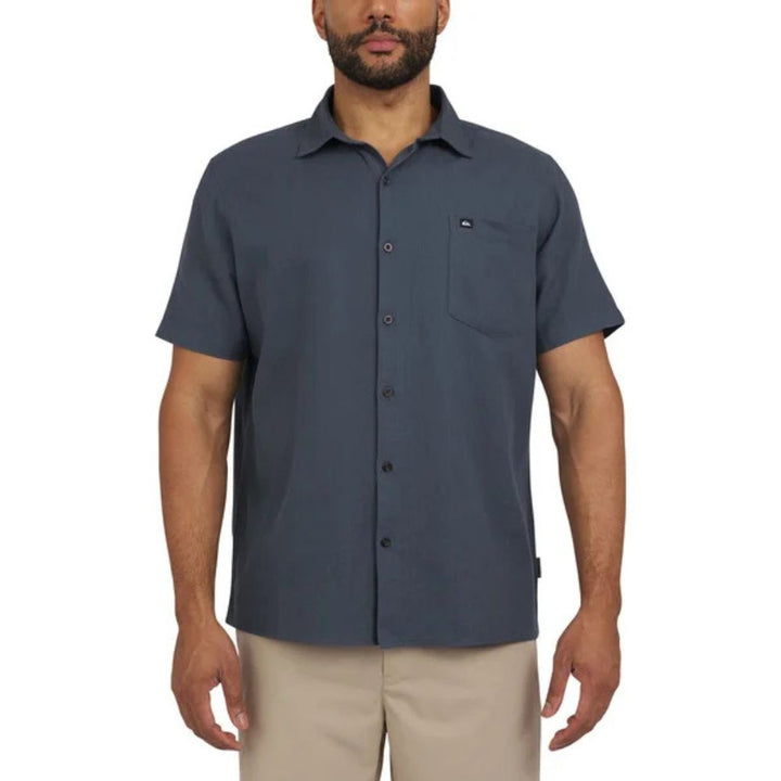 Quicksilver - Chemise à manches courtes à chevrons