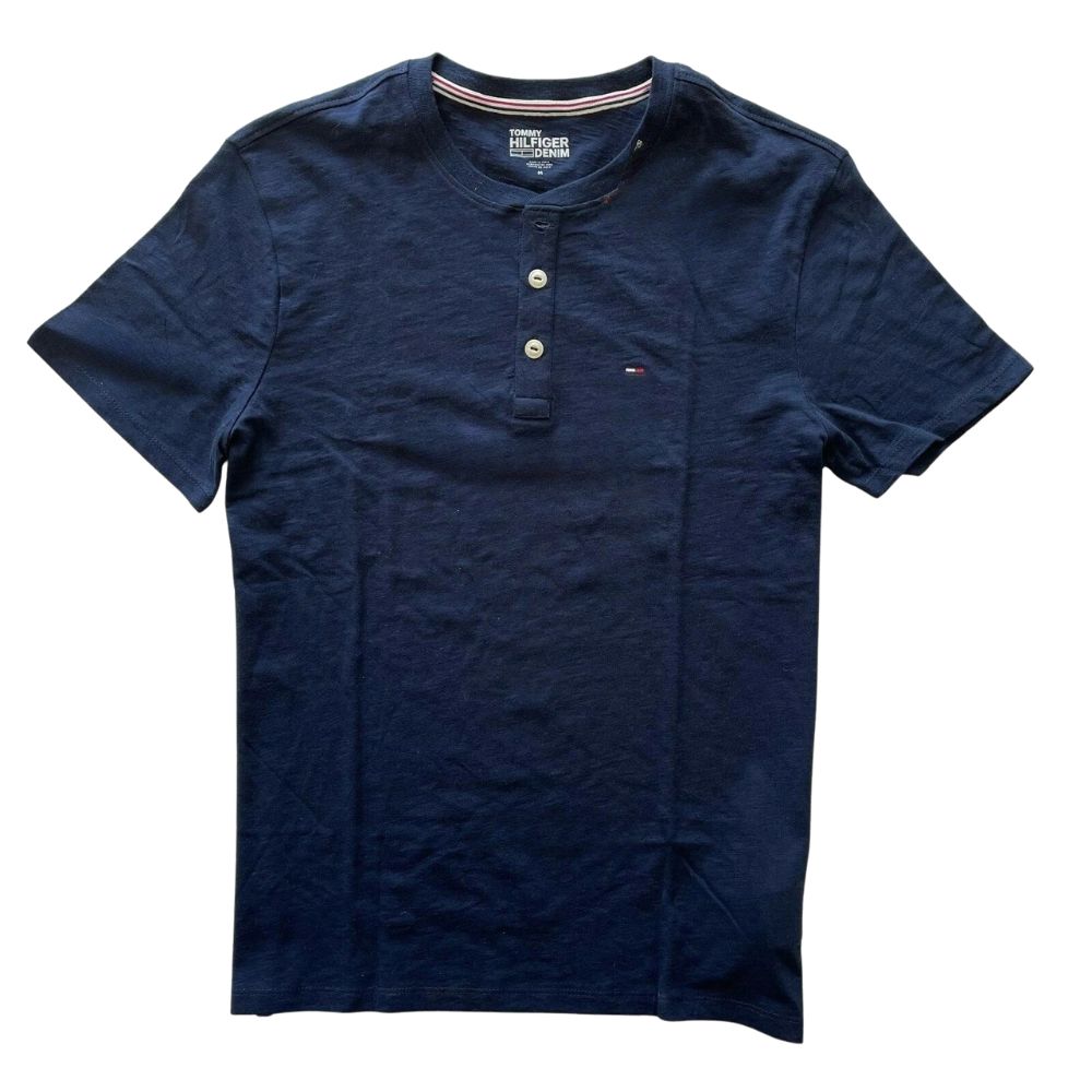 Tommy Hilfiger – Chandail Henley à manches courtes
