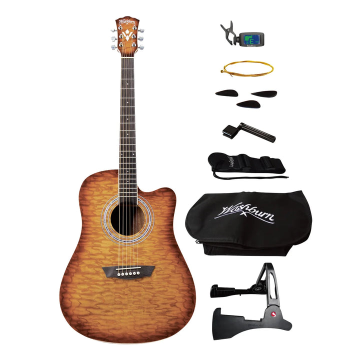 Washburn - Ensemble de guitare acoustique
