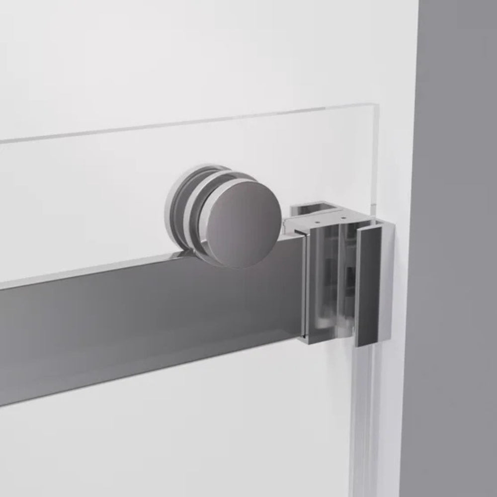 Hydro Vision - Kronos 60 in frameless reversible sliding bathtub door