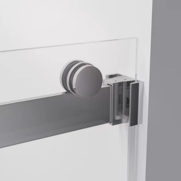 Hydro Vision - Kronos 60 in frameless reversible sliding bathtub door