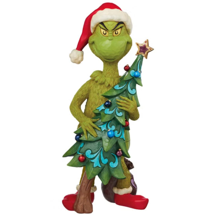 Jim Shore - Grincheux avec Sapin de Noël de 50,8 cm (20 po)