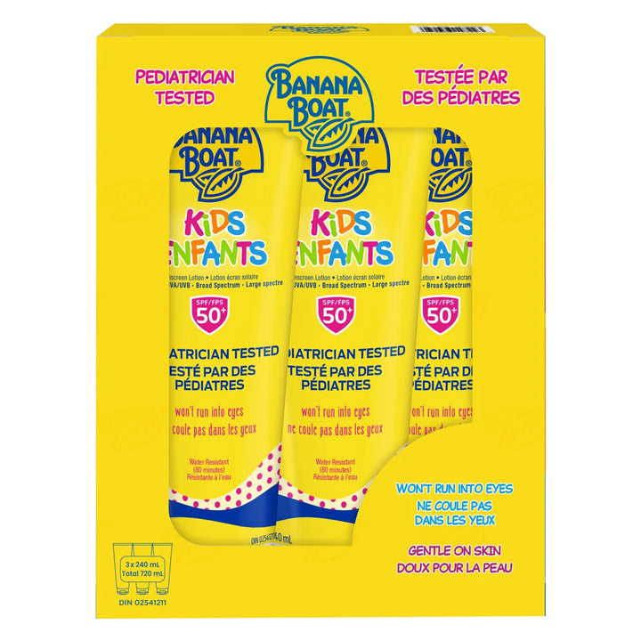 Banana Boat - Lotion solaire pour enfants FPS 50, 240 ml