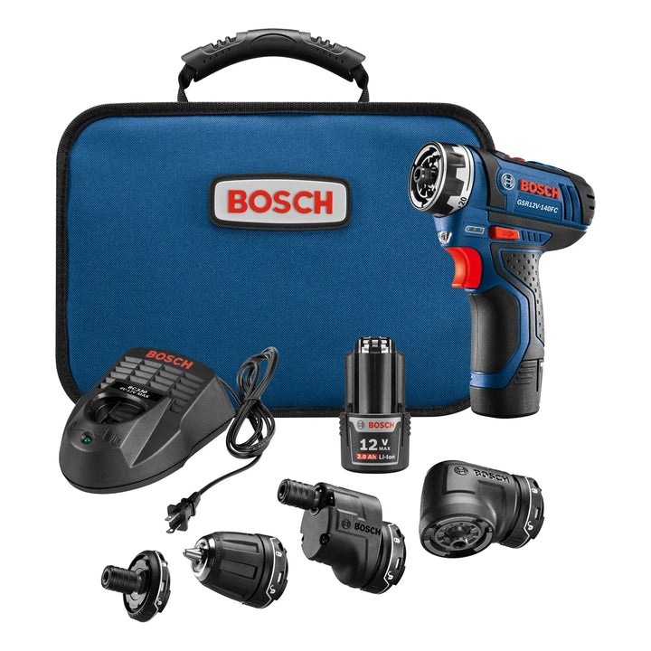 Bosch - Système de perceuse/visseuse 12V FlexiClick sans fil Brushed Max 5-en-1
