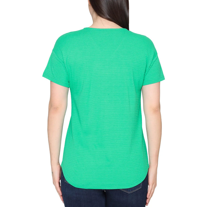 Talbots - Haut à encolure en V à 3 boutons