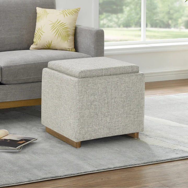 Thomasville - Pouf de rangement en tissu