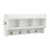 Bush Furniture Woodland - Porte-manteaux mural avec tablette
