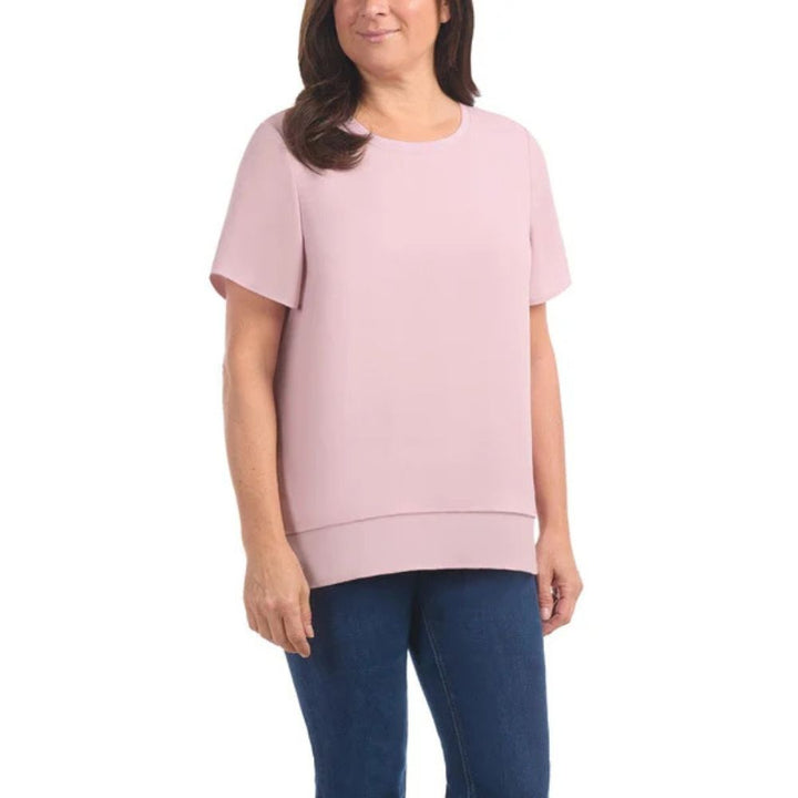 Hilary Radley - Haut deux épaisseurs à manches courtes