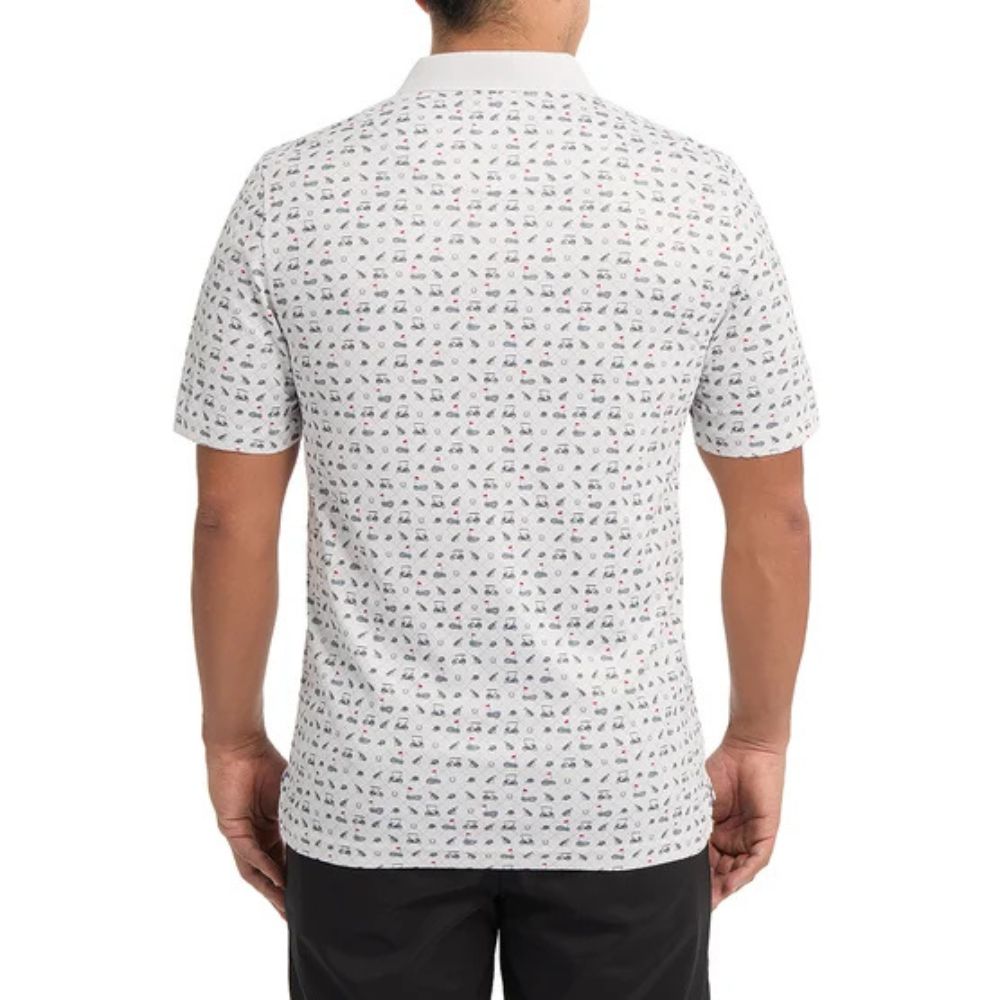Sunice - Short Sleeve Printed Textured Polo