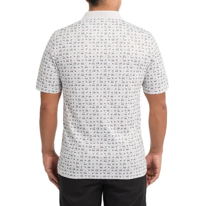 Sunice - Short Sleeve Printed Textured Polo