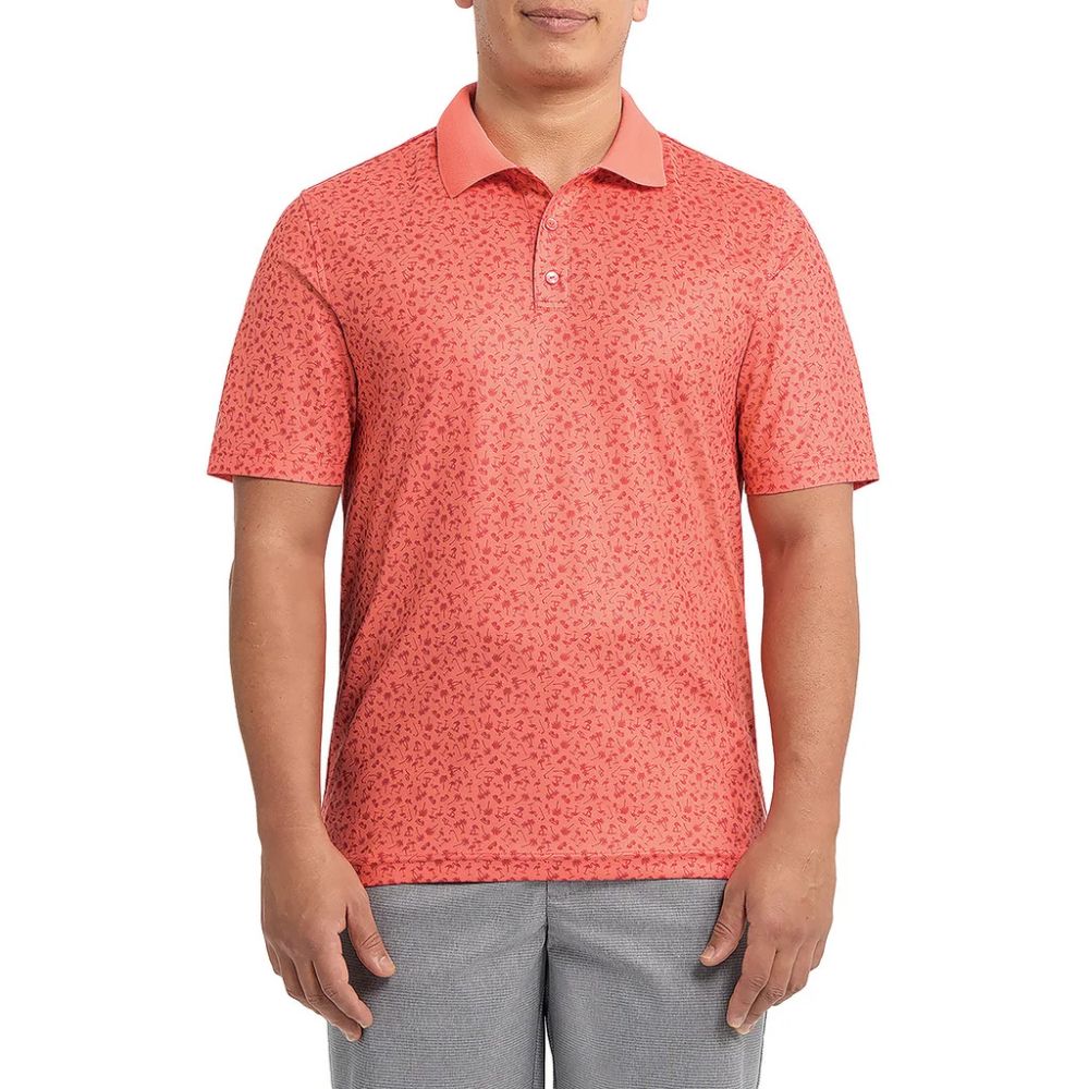 Sunice - Short Sleeve Printed Textured Polo