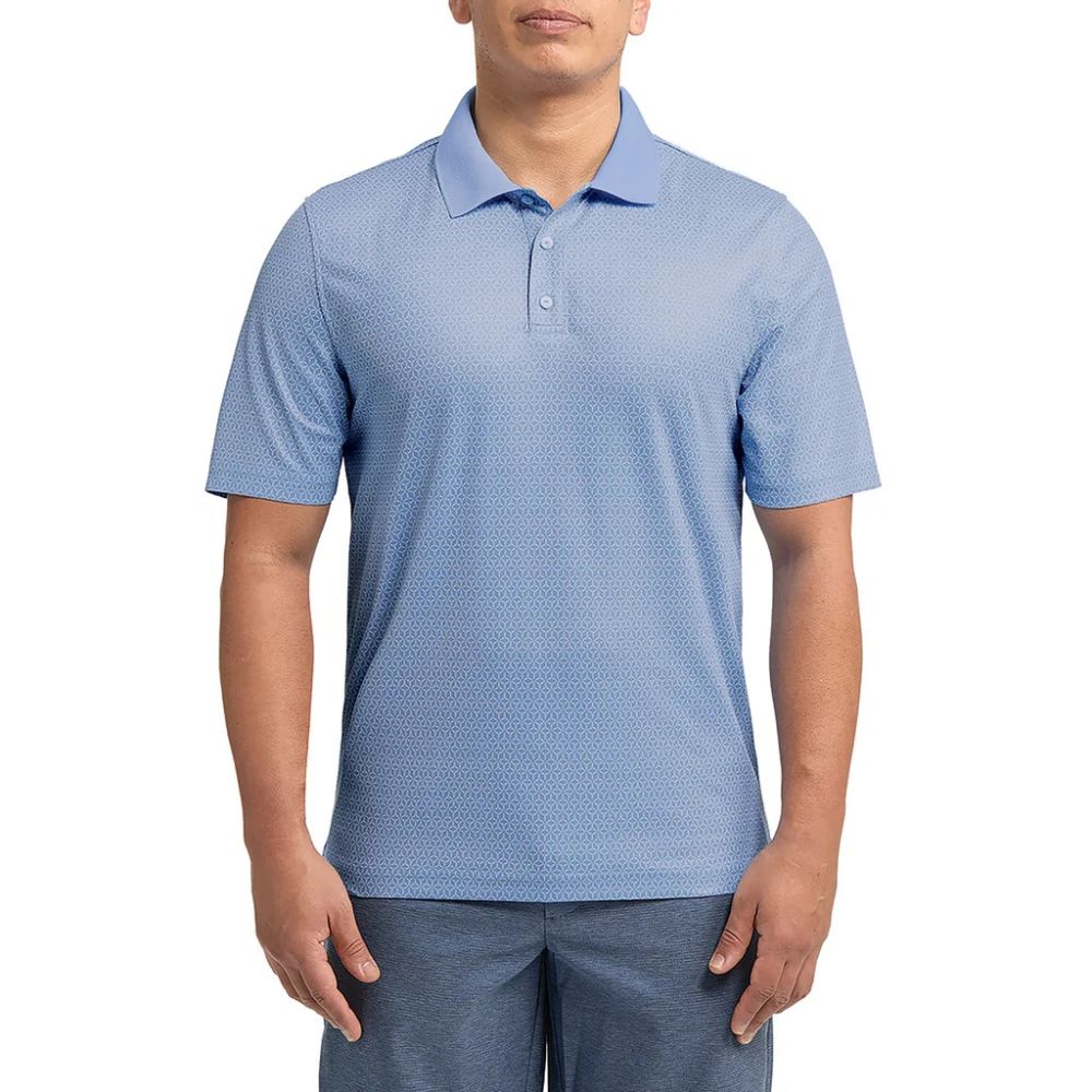 Sunice - Short Sleeve Printed Textured Polo