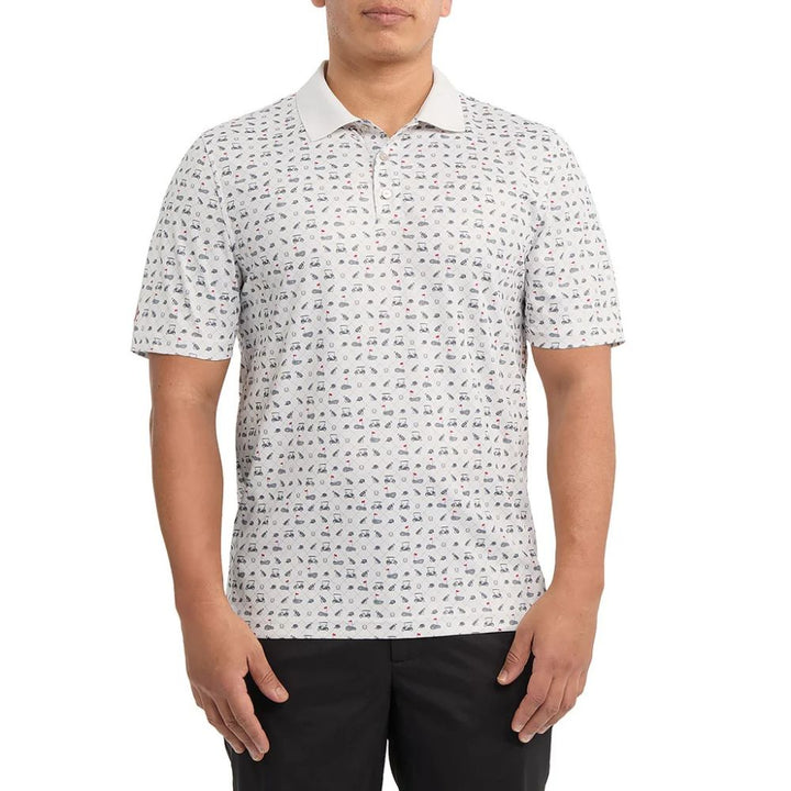 Sunice - Short Sleeve Printed Textured Polo