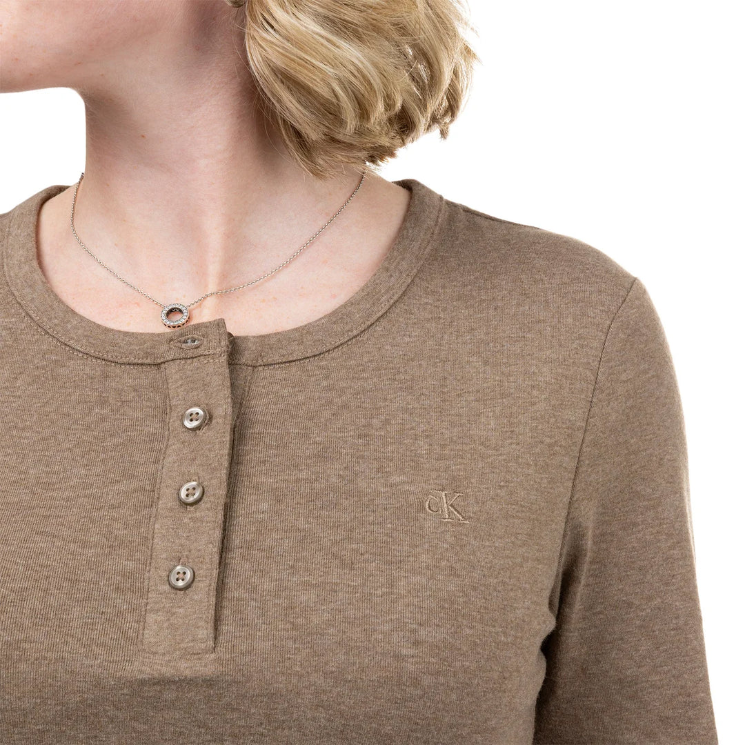 Calvin Klein - Long sleeve knit henley