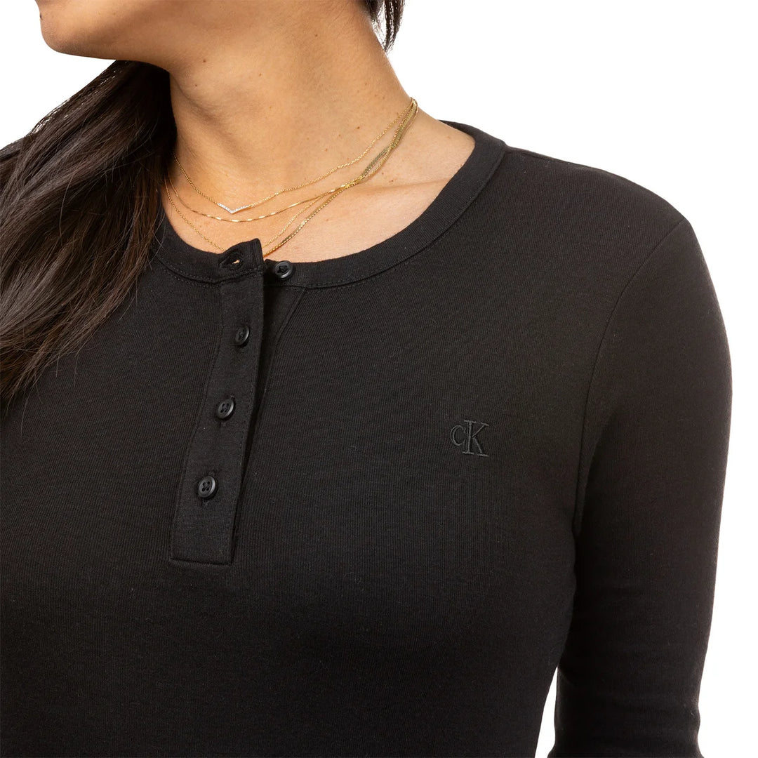 Calvin Klein - Long sleeve knit henley