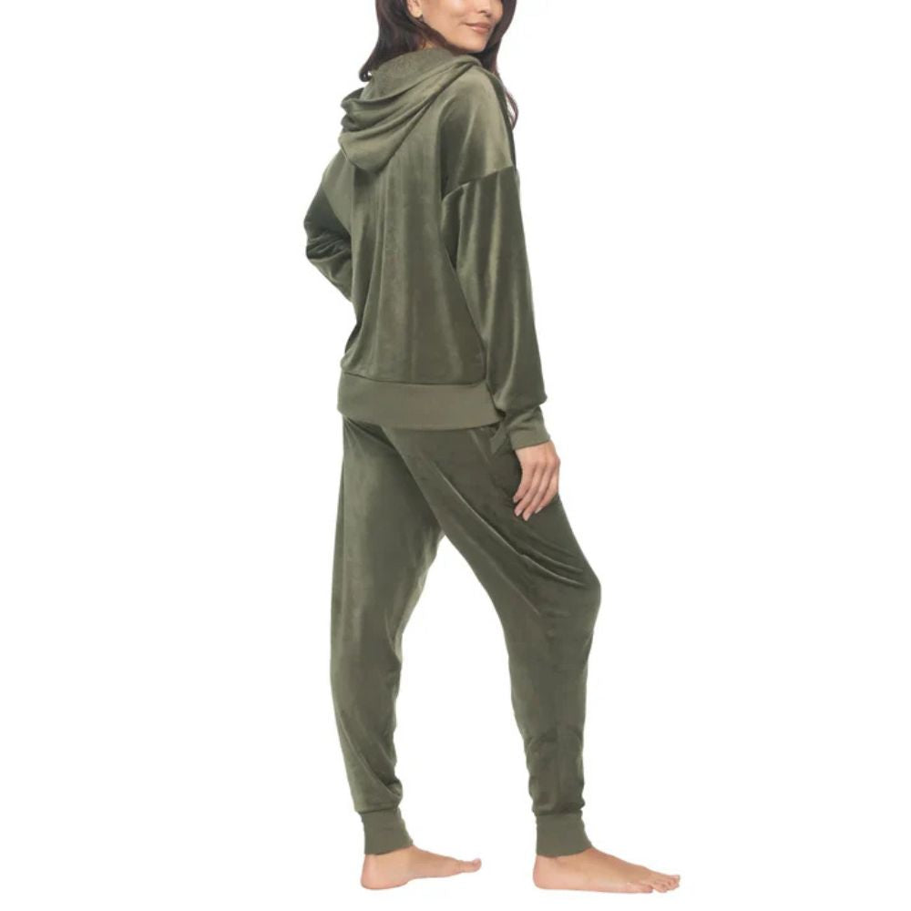 Black Bow - Ensemble de détente en velours , 2 pièces