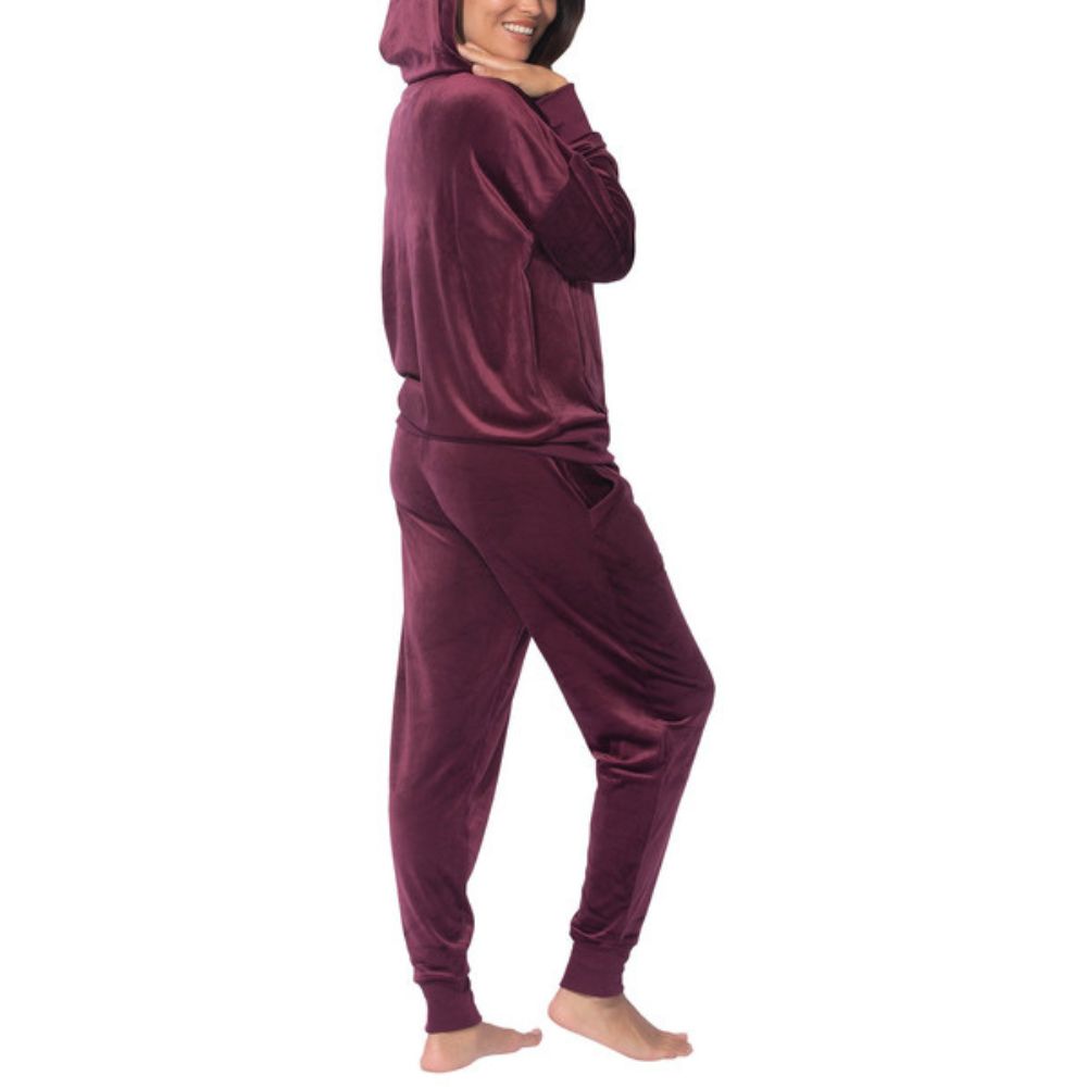 Black Bow - Ensemble de détente en velours , 2 pièces