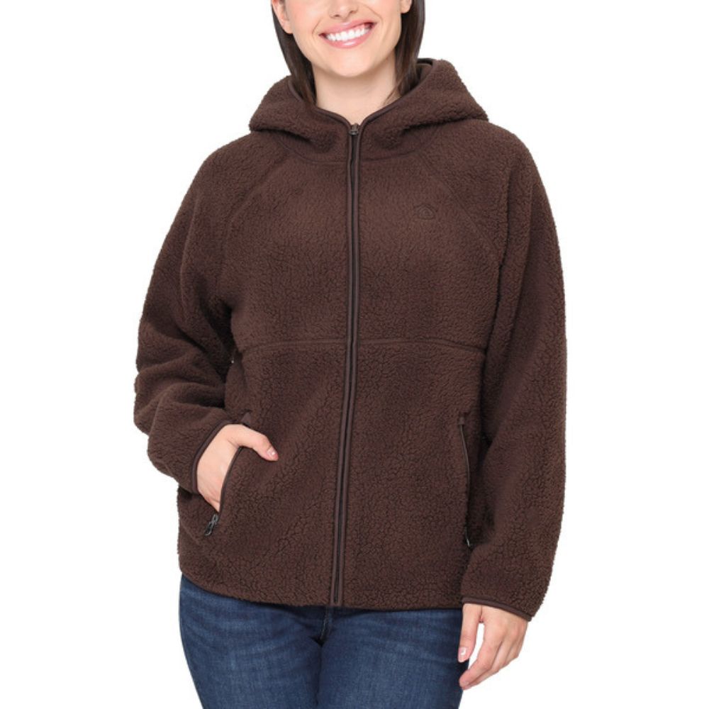 Sierra Designs – Veste en sherpa avec fermeture à glissière à l’avant