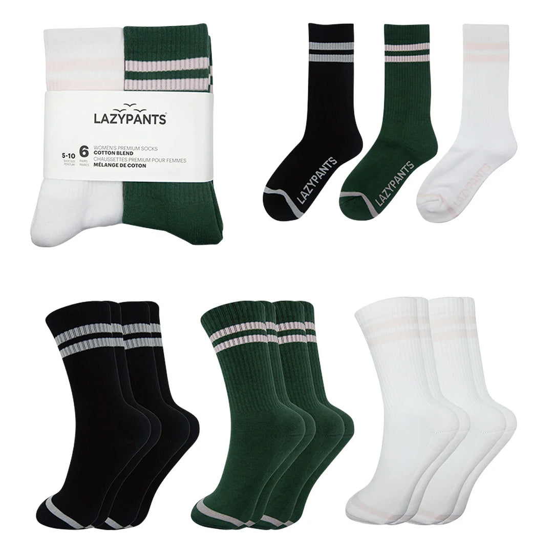 Lazypants - Chaussettes en coton, 6 paires