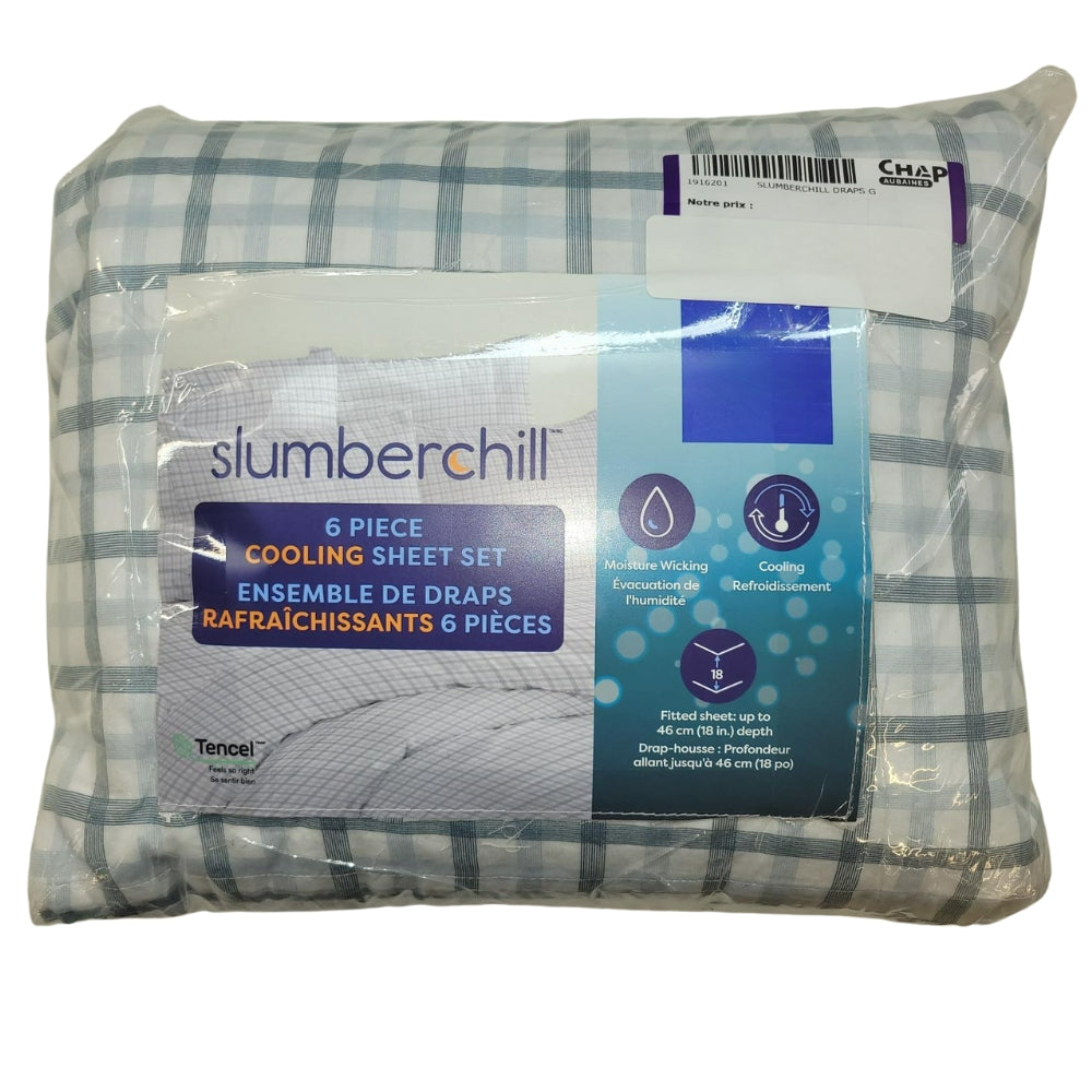 Slumber Chill - Ensemble de draps rafraîchissants, 6 pièces