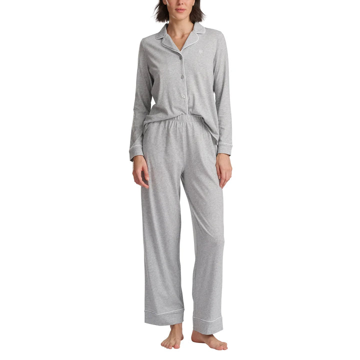 Tommy Hilfiger - Ensemble pyjama à col cranté, 2 pièces