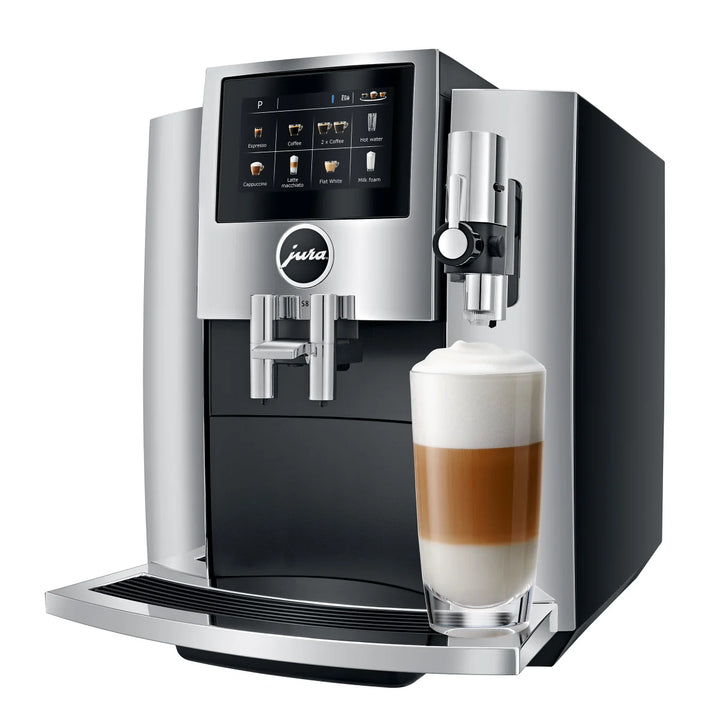 Jura S8 - Machine à espresso automatique avec carafe à lait, cartouche filtrante et tube à lait