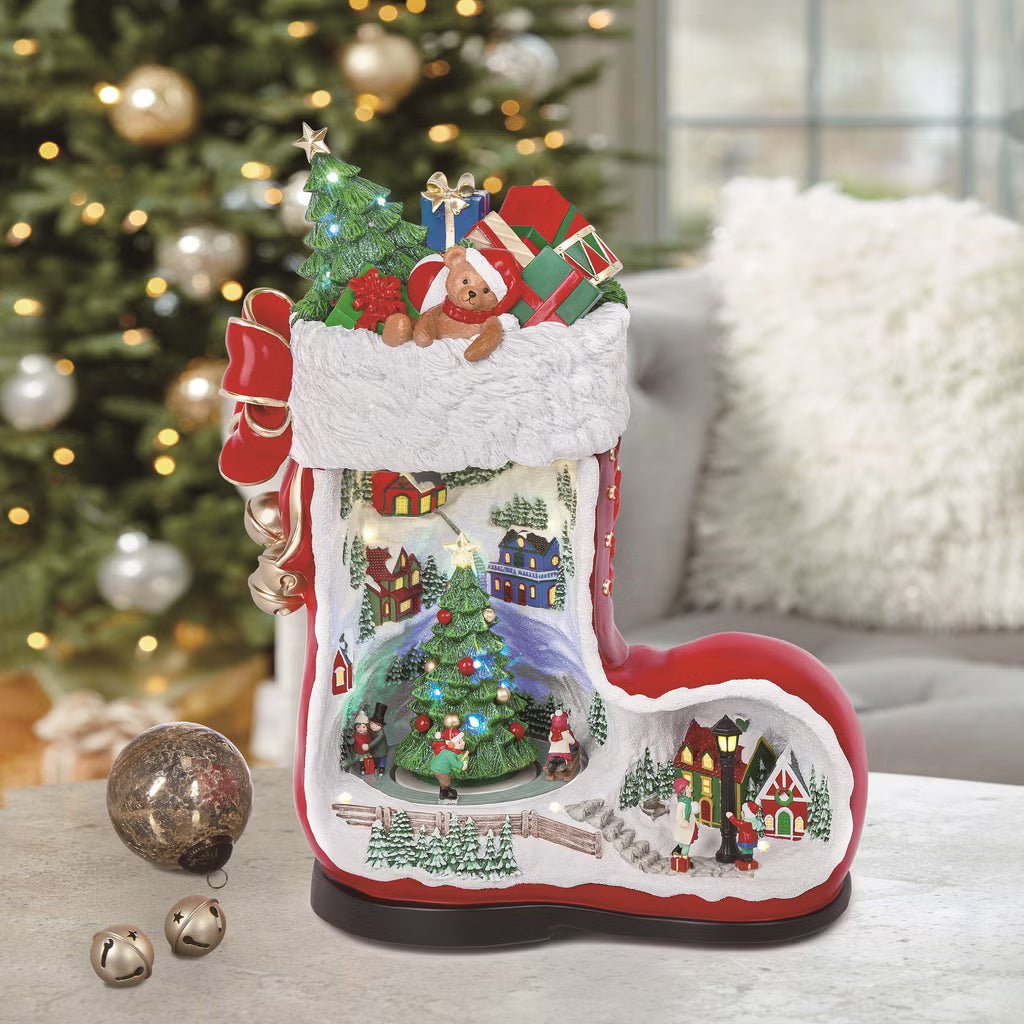 Botte du Père Noël avec musique 44.2 cm (17,4 po)
