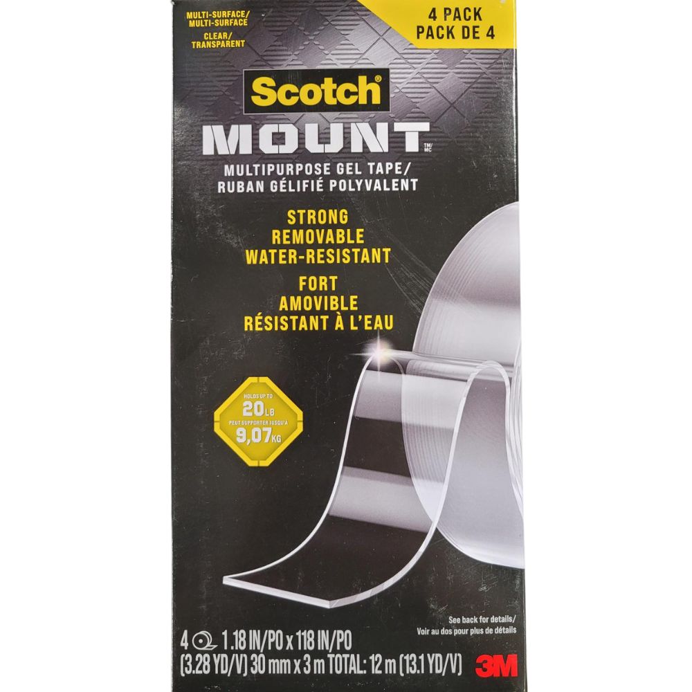 Scotch - Ruban gélifié polyvalent, paquet de 4